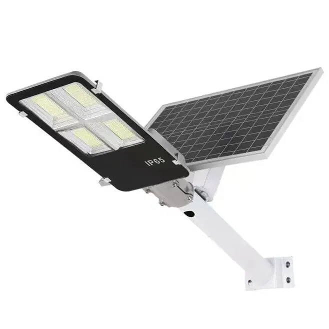 Kenbrook Solar Alloy Steel Semi-Integrated Solar Street Light 20 Watt With Inbuilt 20Ah Lithium Battery, 20 Watt Solar Panel, Mounting Structure, Dusk To Dawn Sensor (Without Pole)